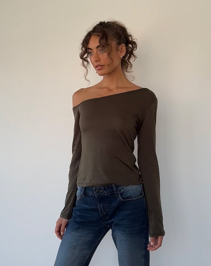 Női Motel Rocks Ledez Asymmetrical Slouchy Póló Zöld | EFV631WK