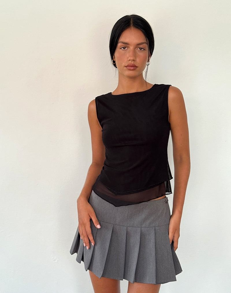 Női Motel Rocks Rochie Asymmetric Top Mellény Fekete | YBO533VY