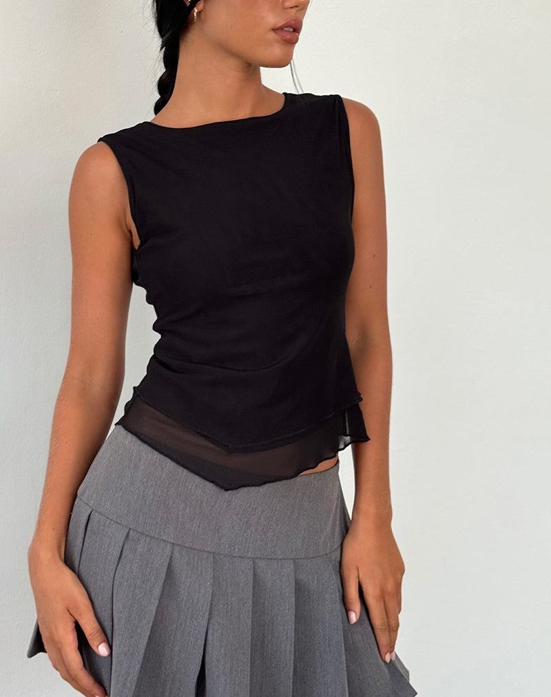 Női Motel Rocks Rochie Asymmetric Top Mellény Fekete | YBO533VY